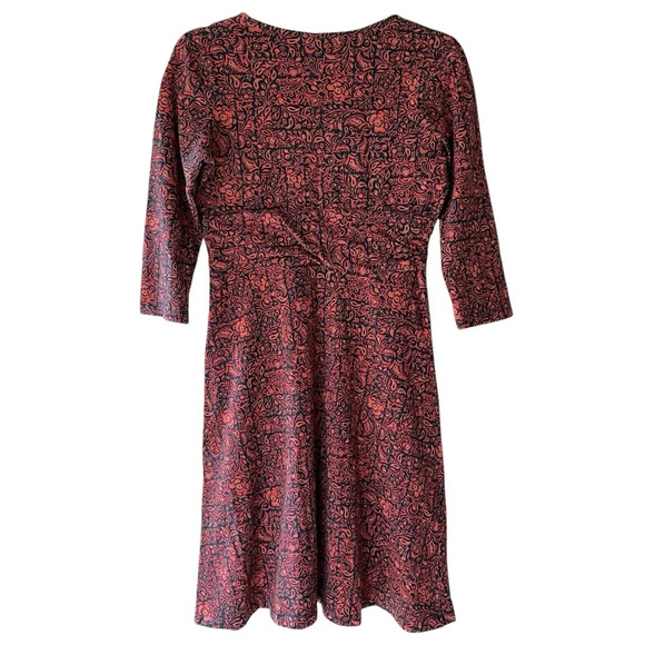 PATAGONIA NWOT MARGOT IRONWORKS DRESS ORGANIC COTTON SPANDEX 3/4 SLEEVE |  SMALL - Picture 7 of 9